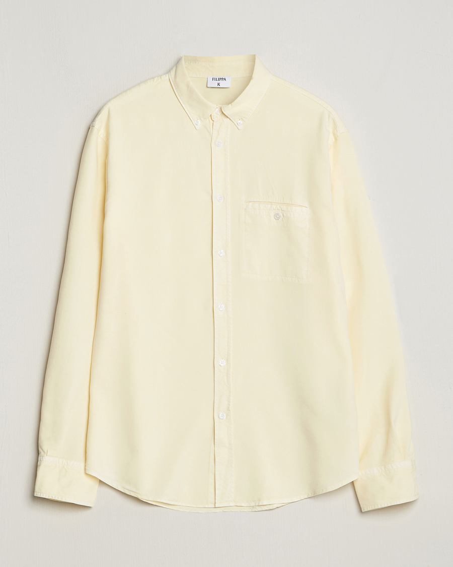 Homme | Chemises | Filippa K | Zachary Lyocell Shirt Soft Yellow