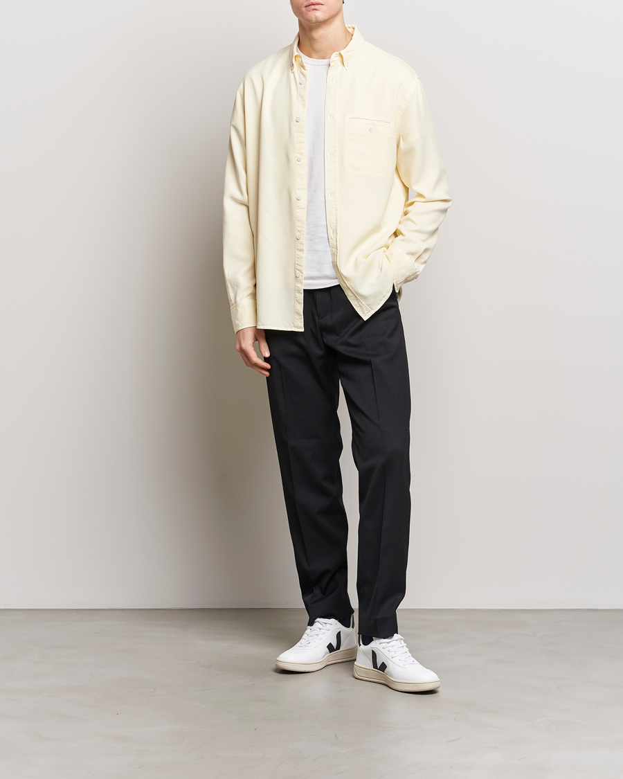 Homme | Chemises | Filippa K | Zachary Lyocell Shirt Soft Yellow
