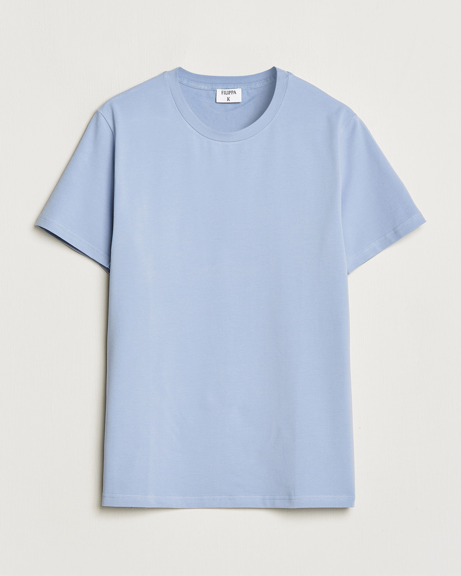 Homme | T-shirts | Filippa K | Soft Lycra T-Shirt Faded Blue