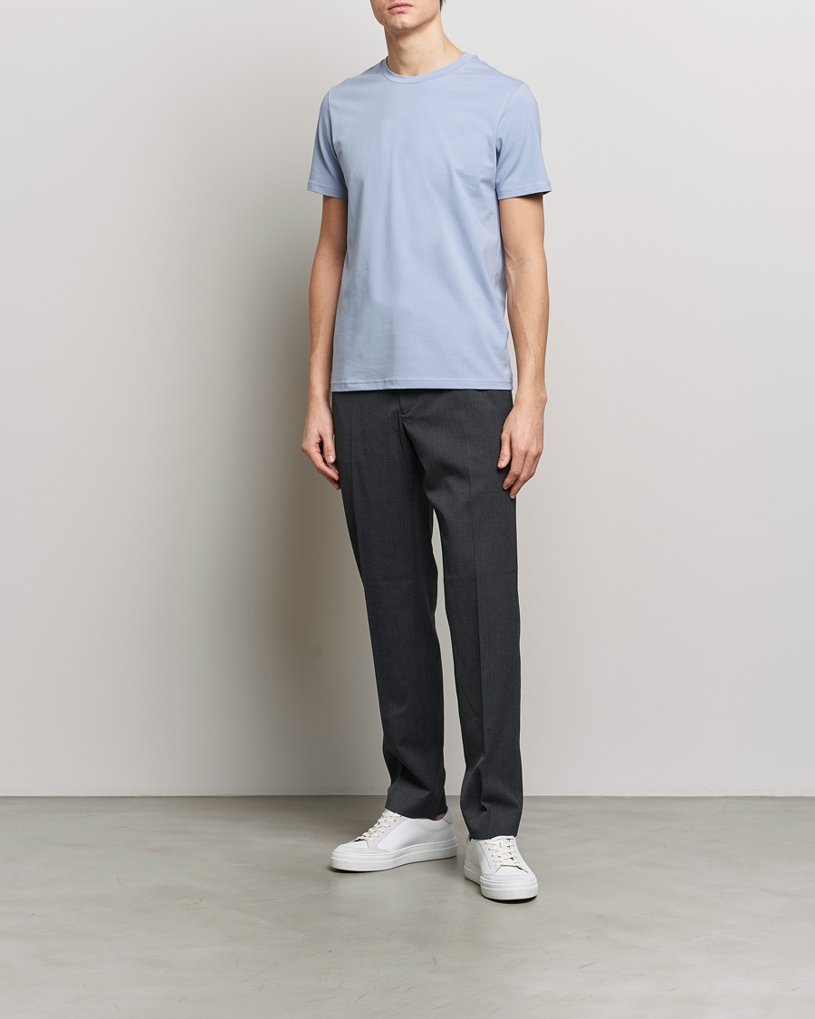 Homme | T-shirts | Filippa K | Soft Lycra T-Shirt Faded Blue