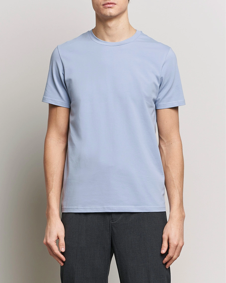 Homme |  | Filippa K | Soft Lycra T-Shirt Faded Blue
