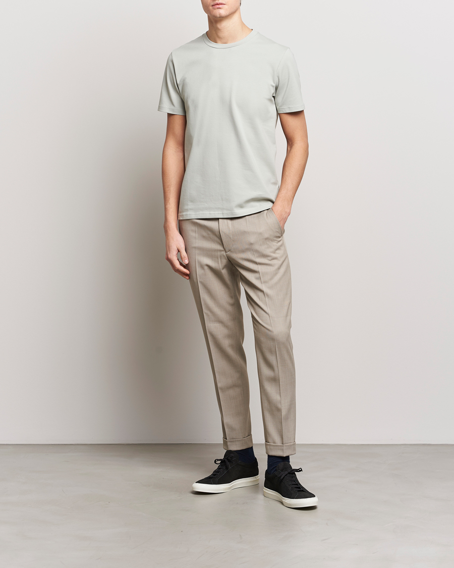 Homme | T-shirts | Filippa K | Soft Lycra T-Shirt Green Grey