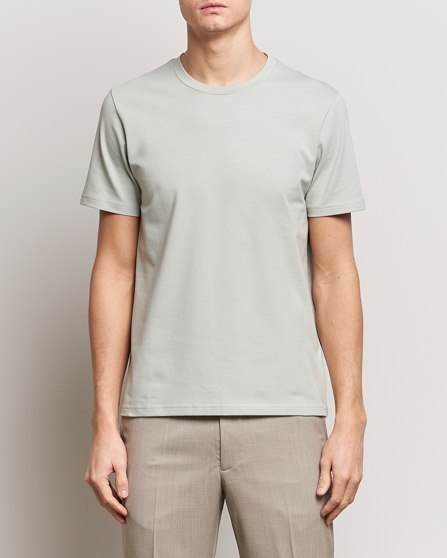 Homme |  | Filippa K | Soft Lycra T-Shirt Green Grey
