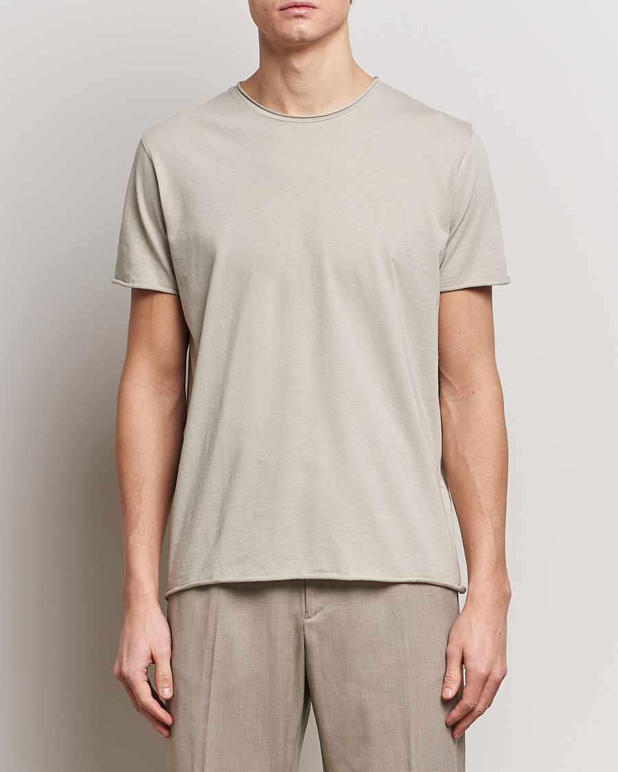 Homme | T-shirts | Filippa K | Roll Neck Crew Neck T-Shirt Light Sage