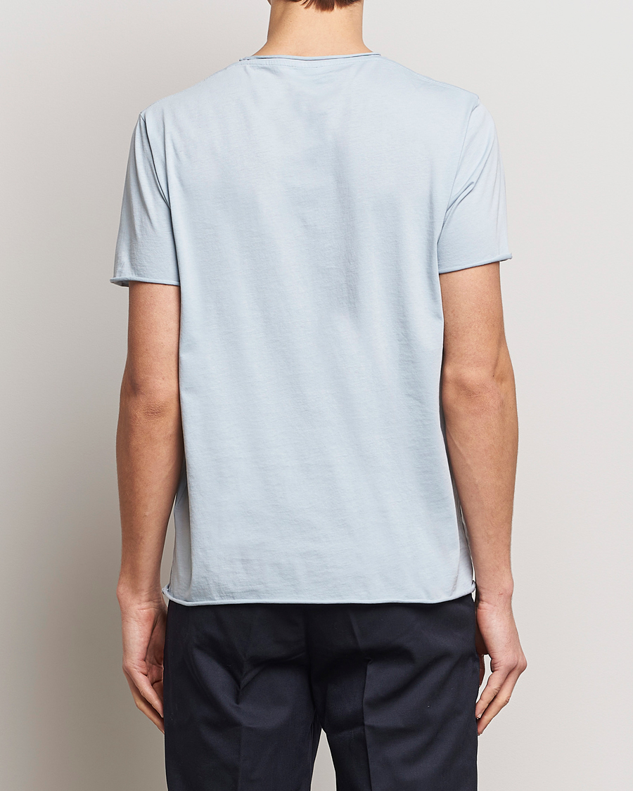 Homme | T-shirts | Filippa K | Roll Neck Crew Neck T-Shirt Dove Blue
