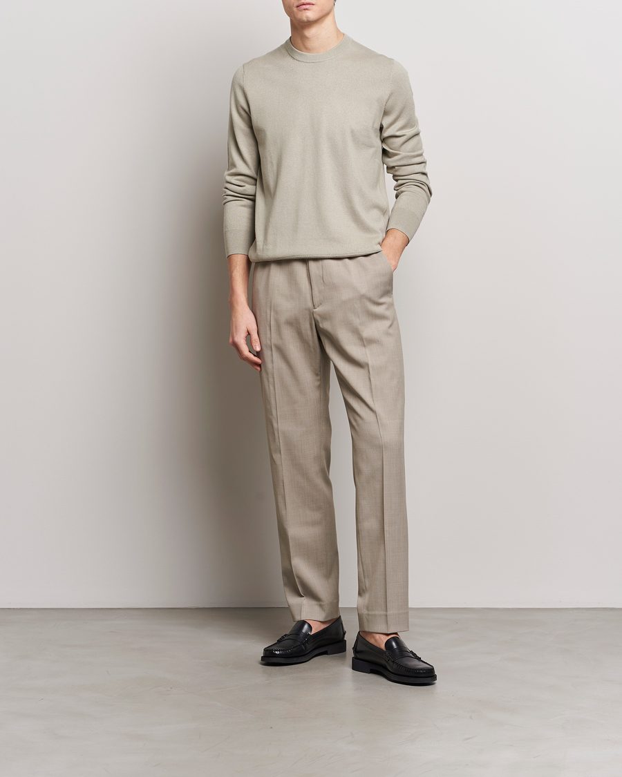 Homme | Pulls Et Tricots | Filippa K | Cotton Merino Sweater Light Sage