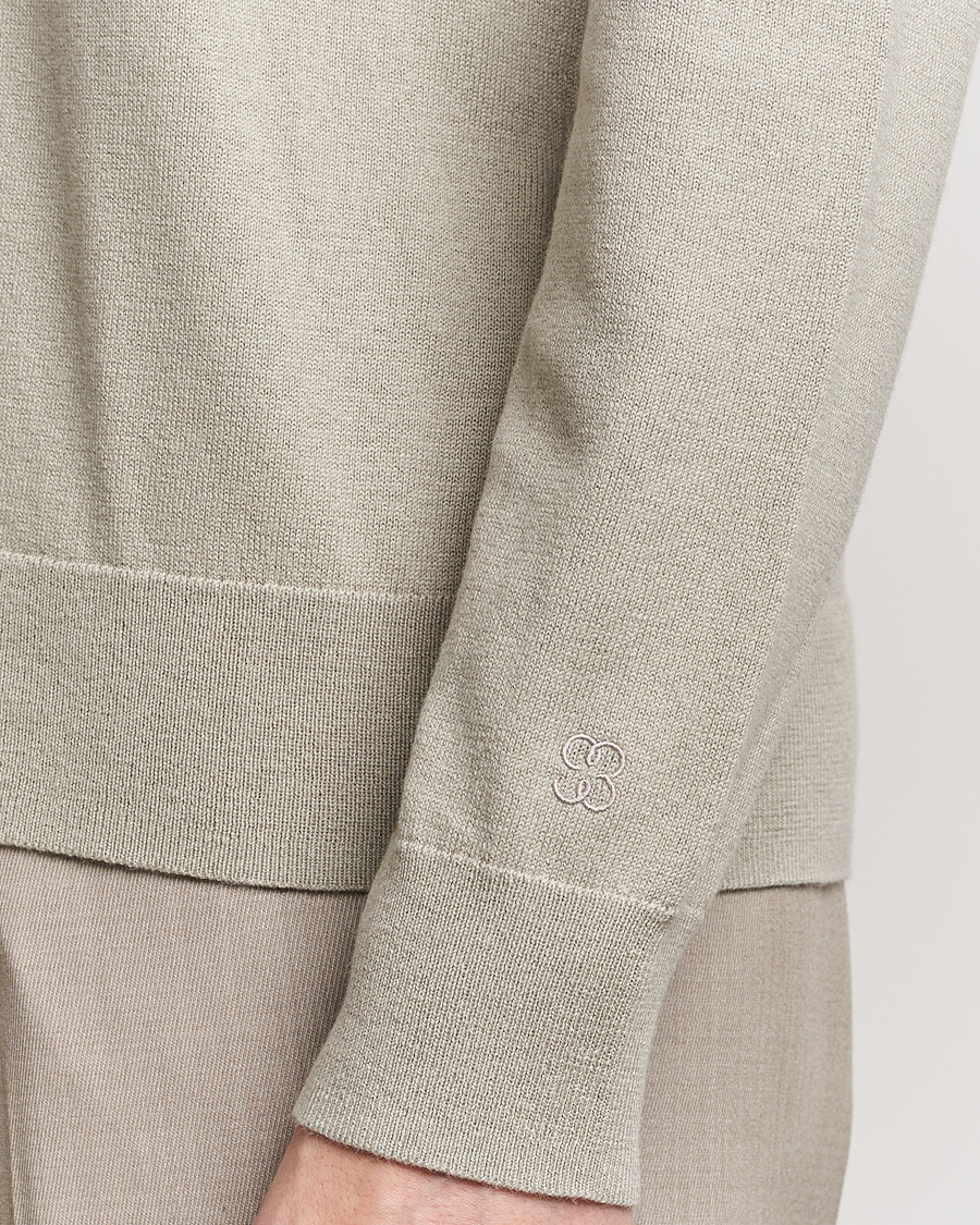 Homme | Pulls Et Tricots | Filippa K | Cotton Merino Sweater Light Sage