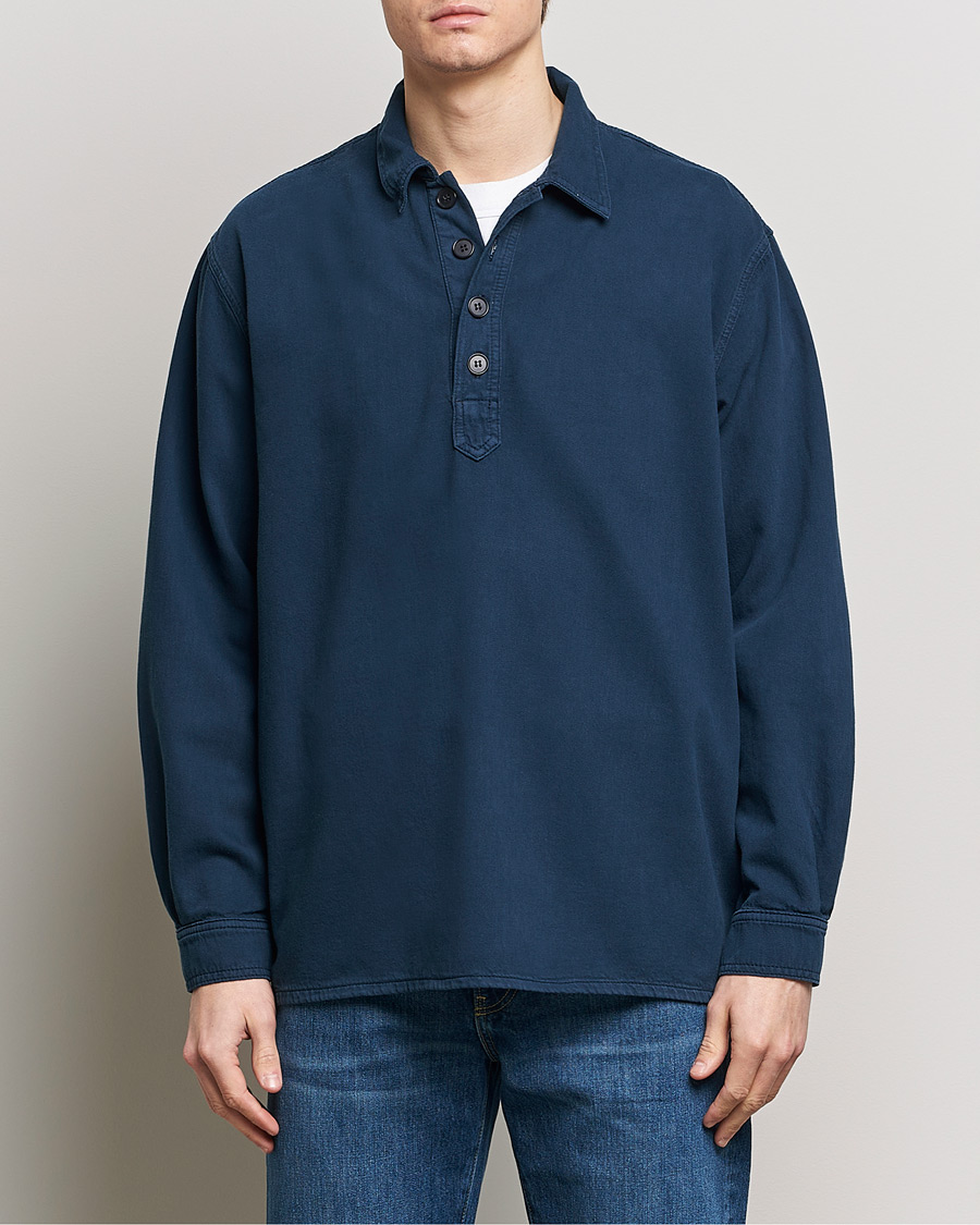 Homme | Chemises Décontractées | Jeanerica | Lala Popover Shirt Dark Navy