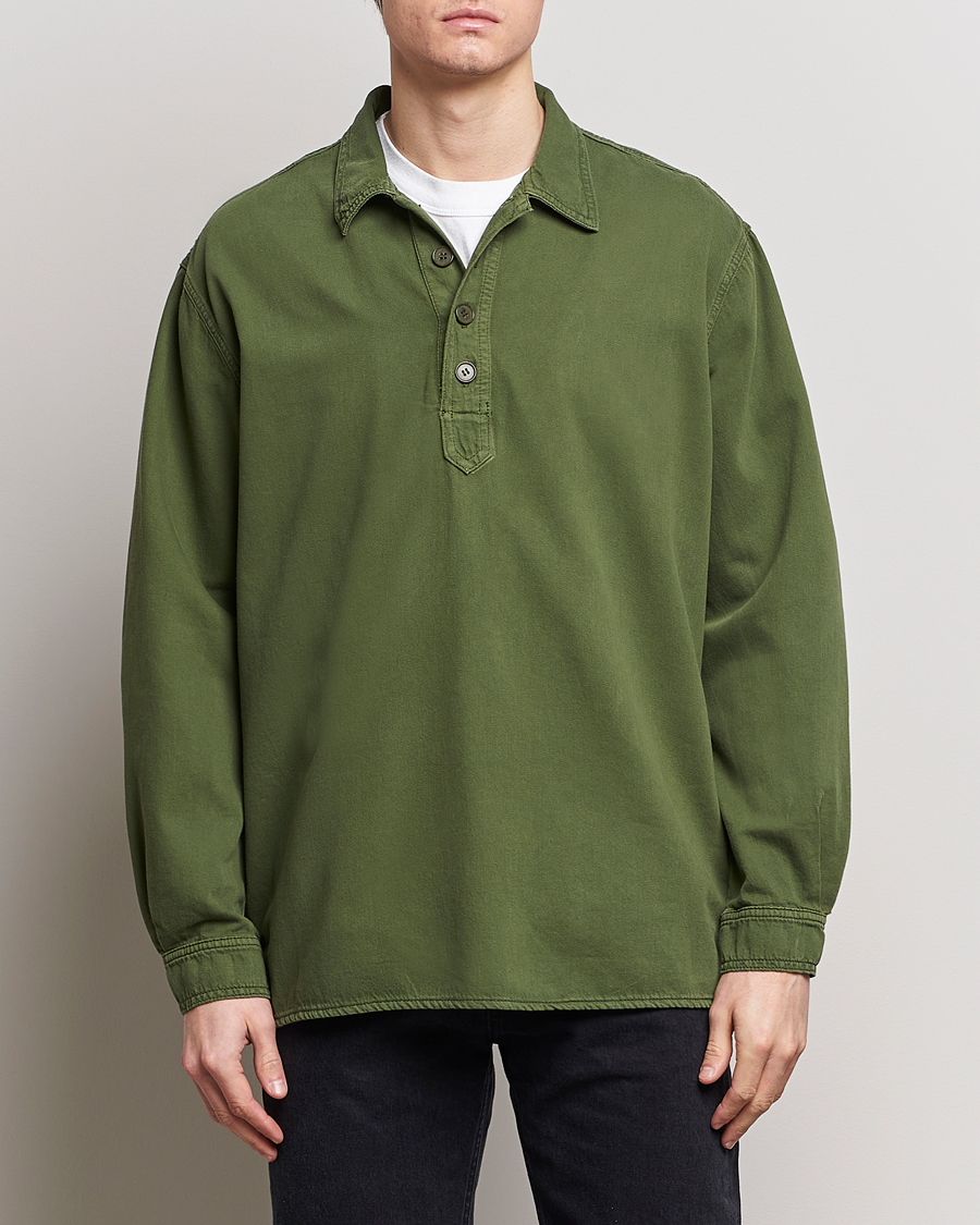Homme | Chemises Décontractées | Jeanerica | Lala Popover Shirt Green