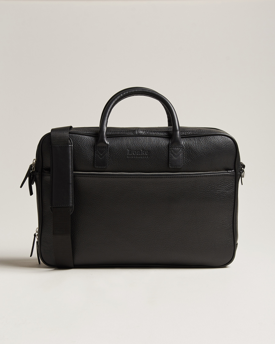 Homme | Loake 1880 Westminster Grain Leather Briefcase Black | Loake 1880 | Westminster Grain Leather Briefcase Black