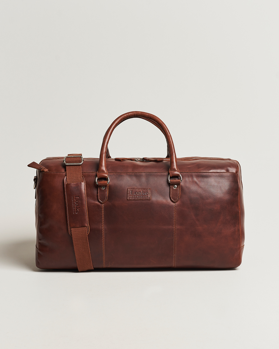Homme | Loake 1880 Norfolk Leather Travel Bag Cedar | Loake 1880 | Norfolk Leather Travel Bag Cedar
