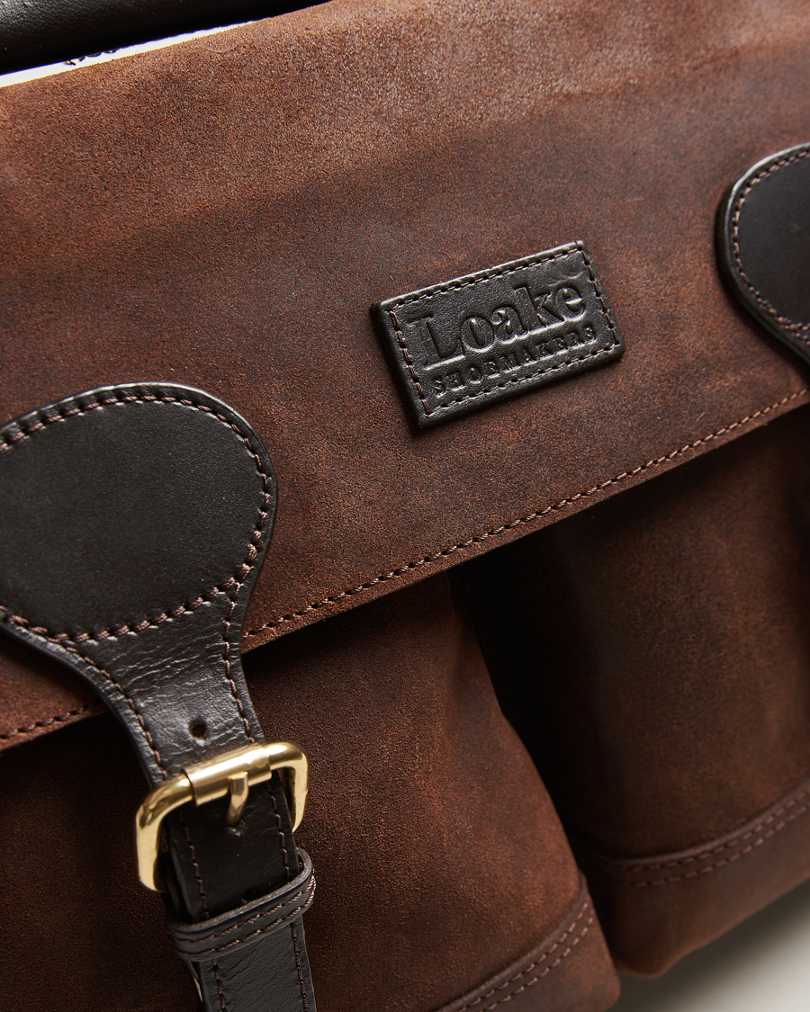 Homme | Loake 1880 Blackfriars Suede/Leather Briefcase Brown | Loake 1880 | Blackfriars Suede/Leather Briefcase Brown