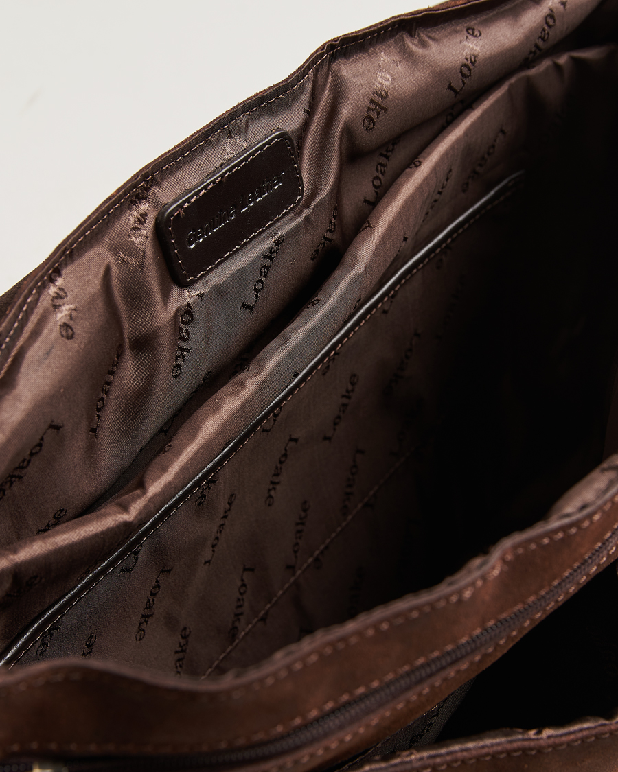 Homme | Loake 1880 Blackfriars Suede/Leather Briefcase Brown | Loake 1880 | Blackfriars Suede/Leather Briefcase Brown