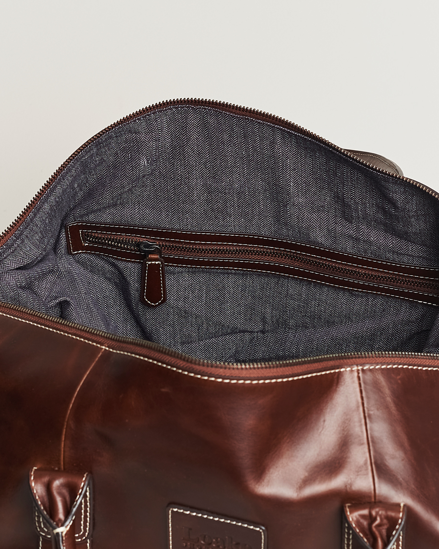 Homme | Sacs | Loake Shoemakers | Balmoral Veg Tanned Leather Overnight Bag Brown