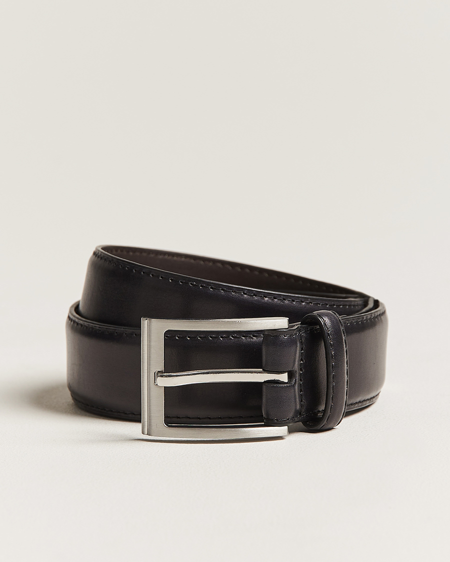 Homme | Loake 1880 Philip Leather Belt Black | Loake 1880 | Philip Leather Belt Black