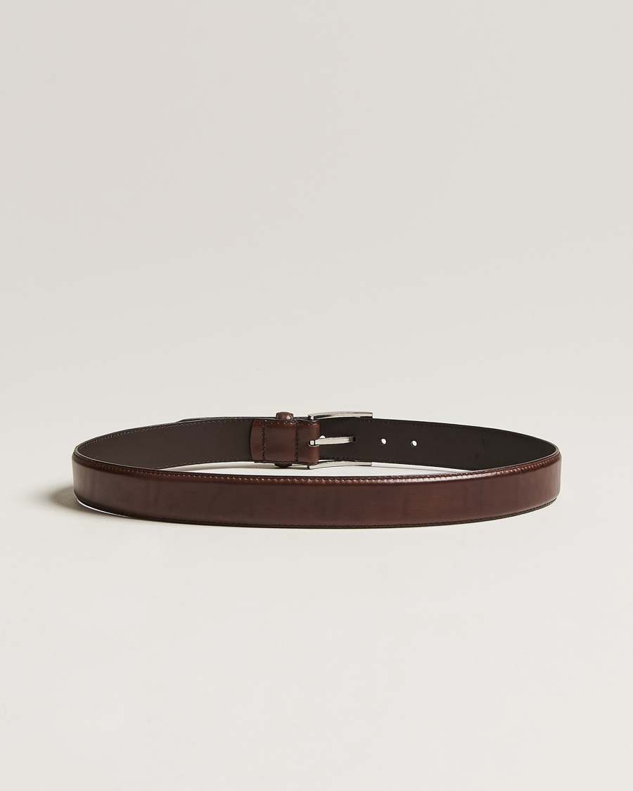 Homme | Ceintures | Loake Shoemakers | Philip Leather Belt Dark Brown