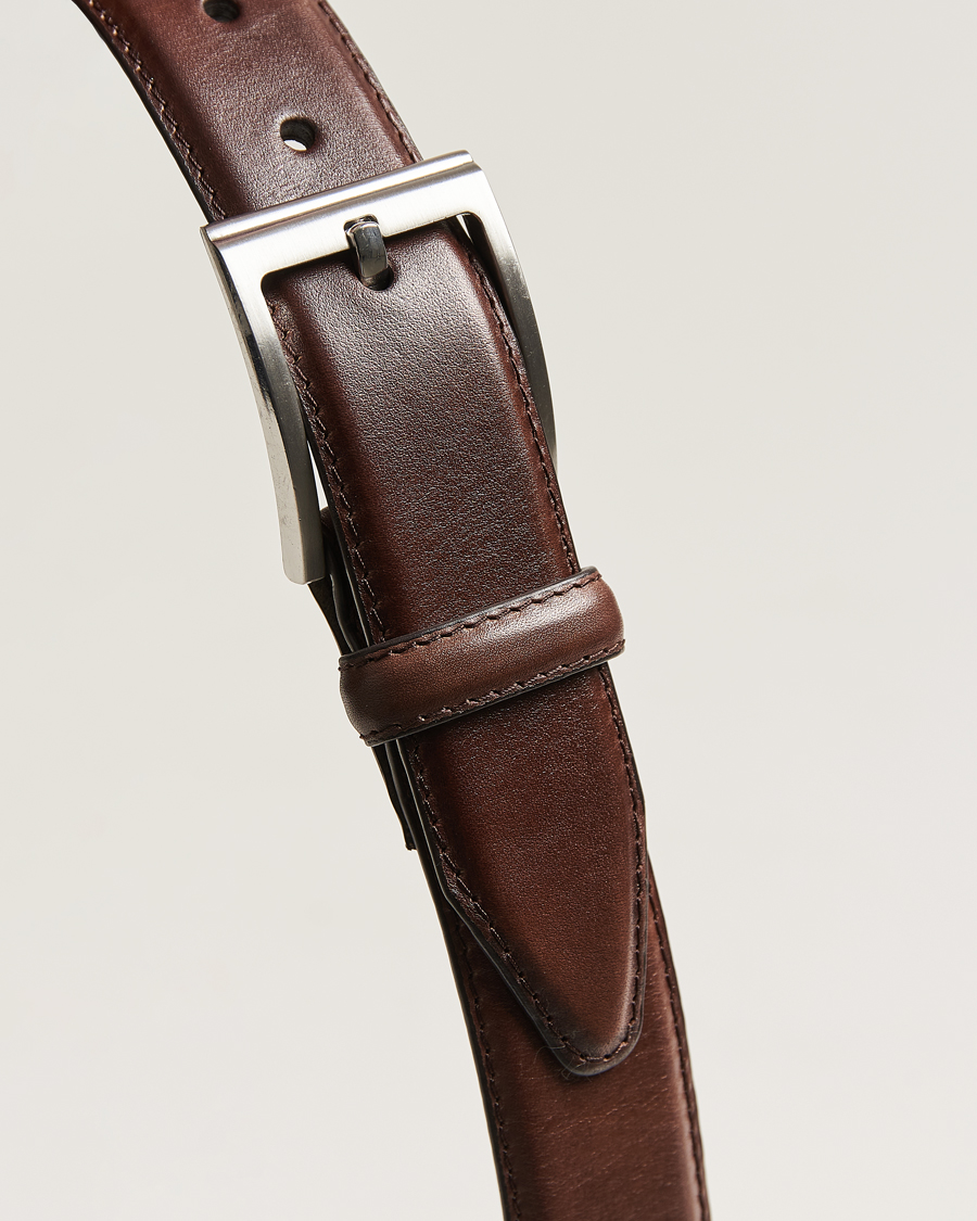 Homme | Ceintures | Loake Shoemakers | Philip Leather Belt Dark Brown