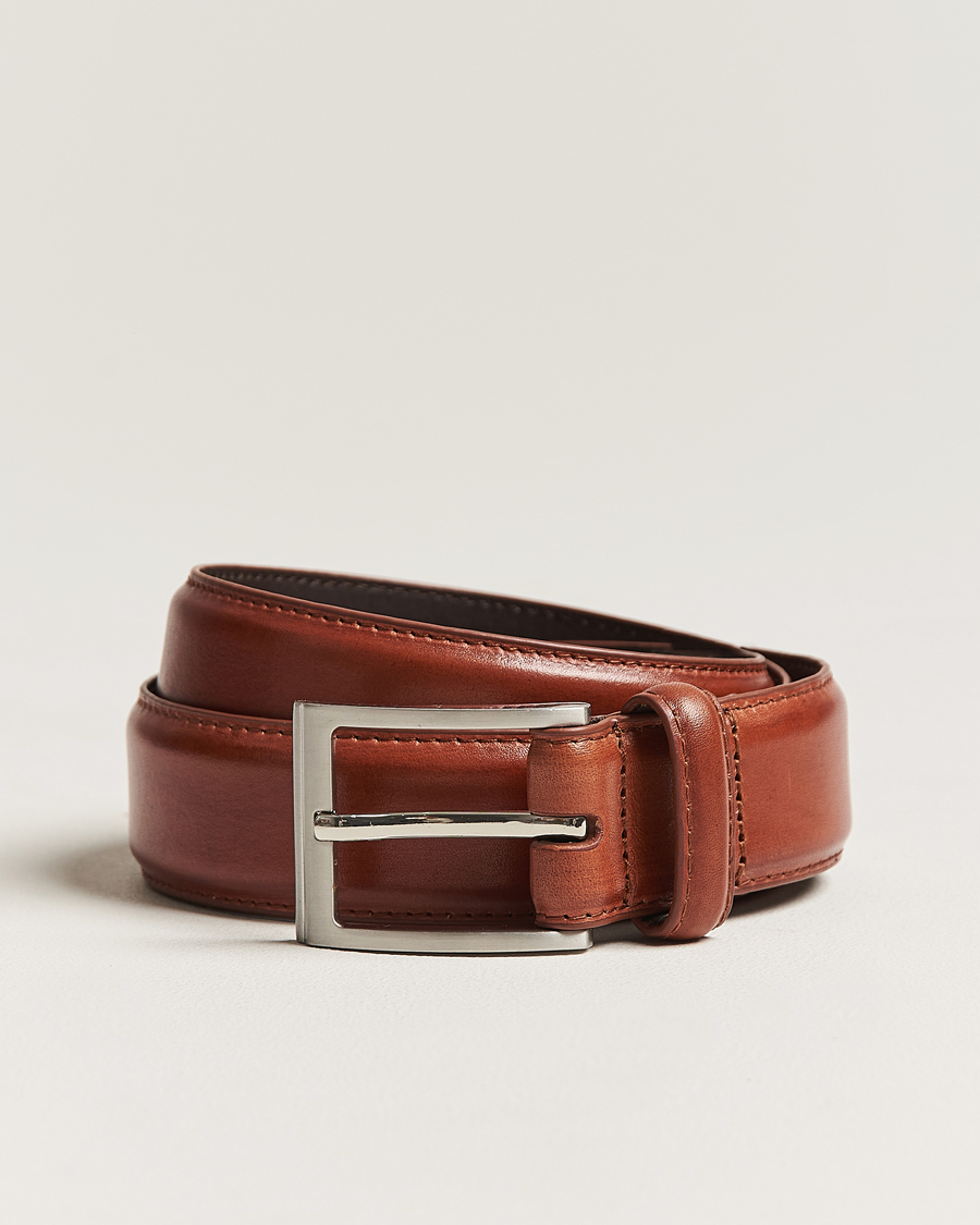 Homme | Ceintures | Loake 1880 | Philip Leather Belt Mahogany