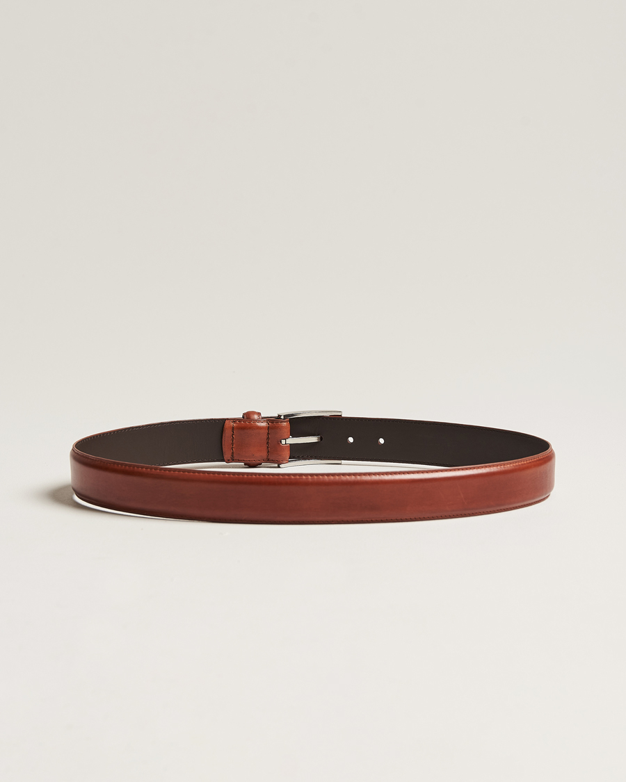 Homme | Sections | Loake 1880 | Philip Leather Belt Mahogany