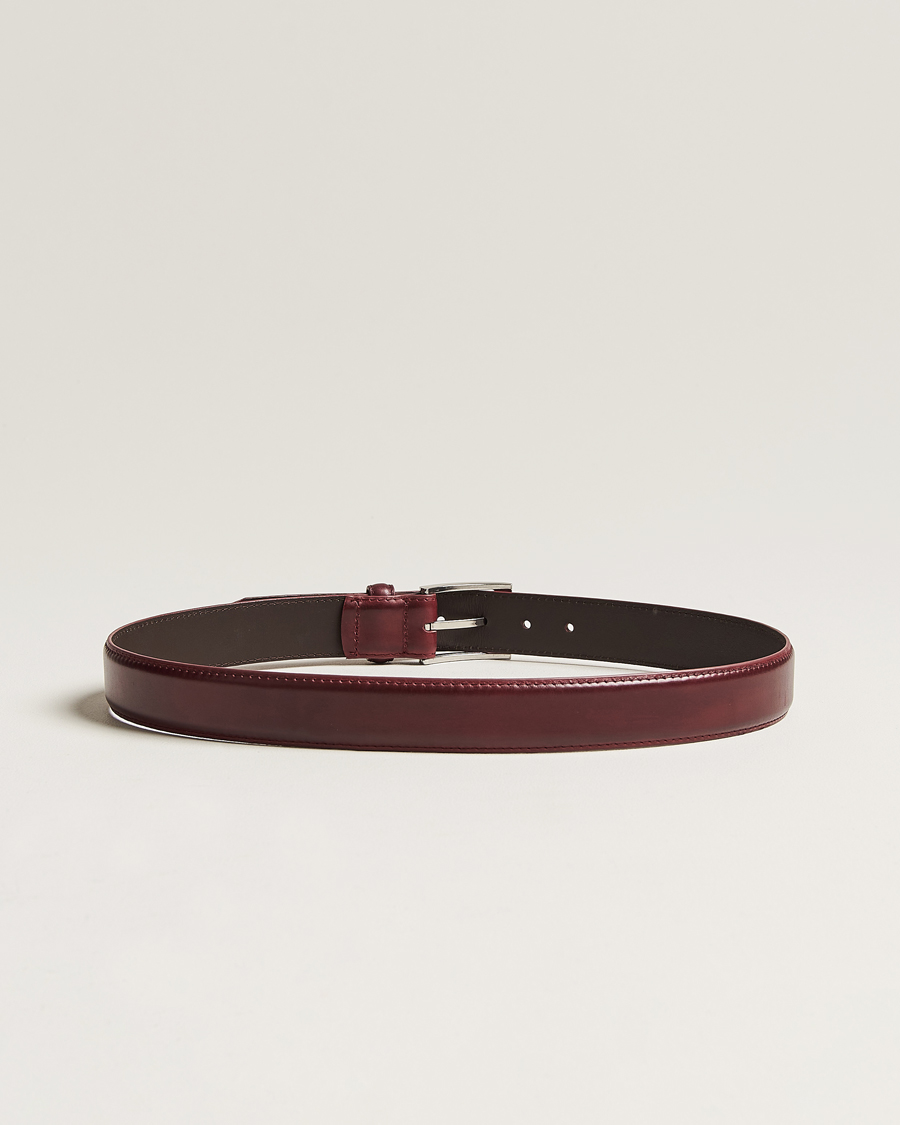 Homme | Sections | Loake 1880 | Philip Leather Belt Burgundy