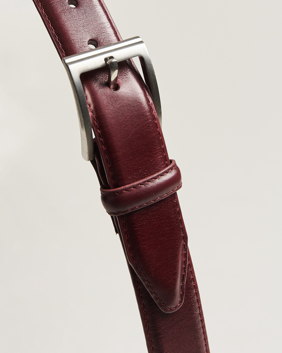 Homme | Ceintures | Loake Shoemakers | Philip Leather Belt Burgundy