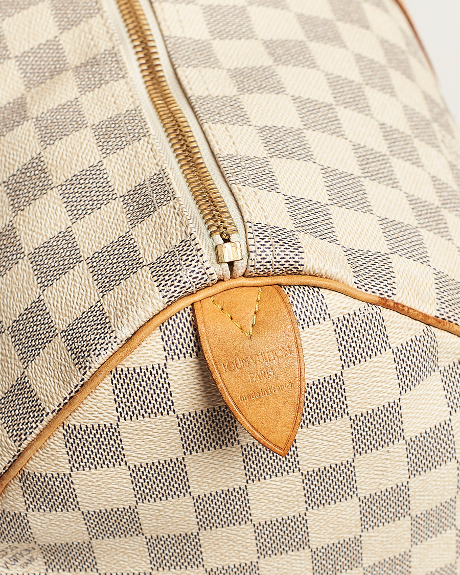 Homme | Louis Vuitton Pre-Owned Keepall 50 Bag Damier Azur | Louis Vuitton Pre-Owned | Keepall 50 Bag Damier Azur