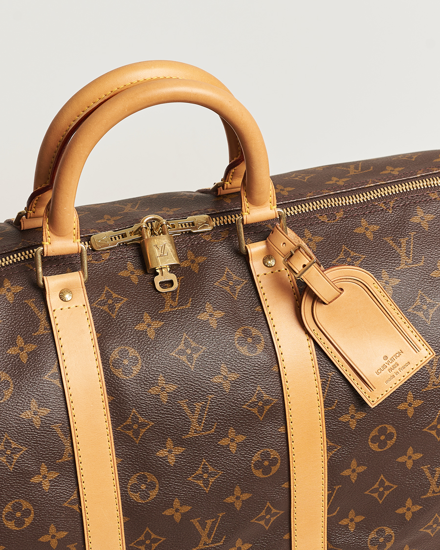 Homme | Louis Vuitton Pre-Owned Keepall Bandoulière 55 Monogram | Louis Vuitton Pre-Owned | Keepall Bandoulière 55 Monogram