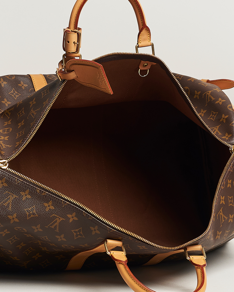 Homme | Louis Vuitton Pre-Owned Keepall Bandoulière 55 Monogram | Louis Vuitton Pre-Owned | Keepall Bandoulière 55 Monogram