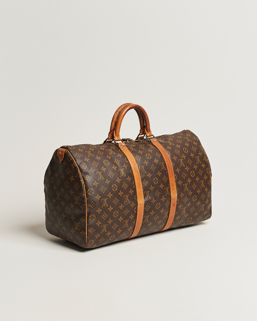 Homme | Louis Vuitton Pre-Owned Keepall 50 Bag Monogram | Louis Vuitton Pre-Owned | Keepall 50 Bag Monogram