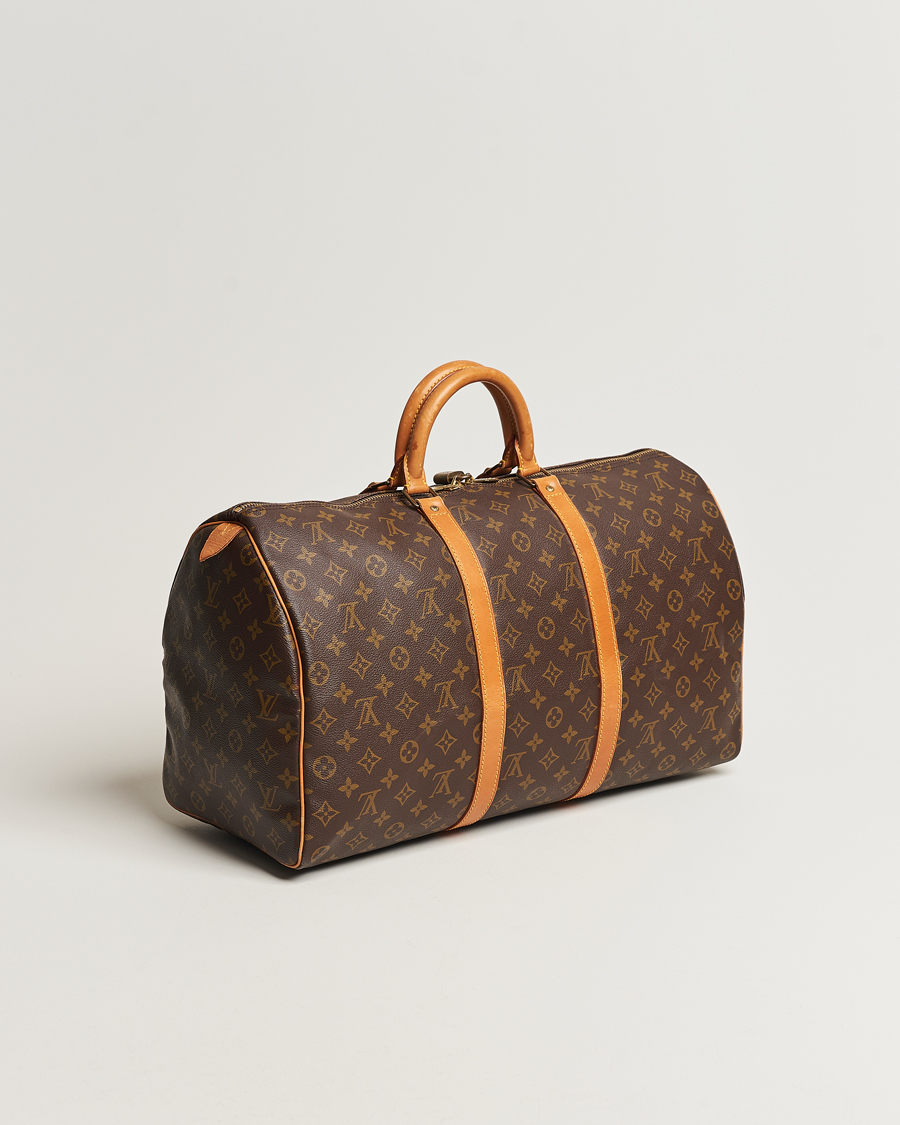 Homme | Louis Vuitton Pre-Owned Keepall 50 Bag Monogram | Louis Vuitton Pre-Owned | Keepall 50 Bag Monogram