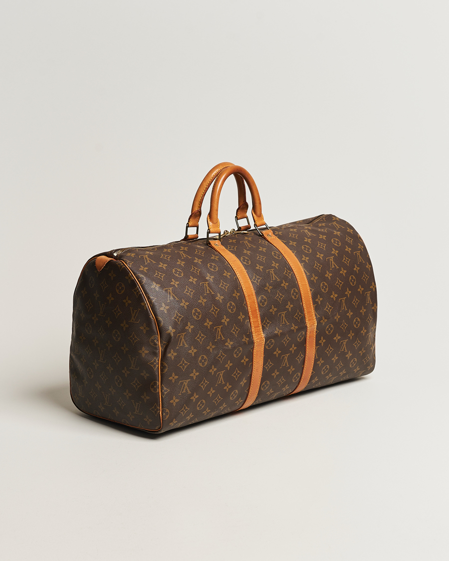 Homme | Louis Vuitton Pre-Owned Keepall 55 Bag Monogram | Louis Vuitton Pre-Owned | Keepall 55 Bag Monogram