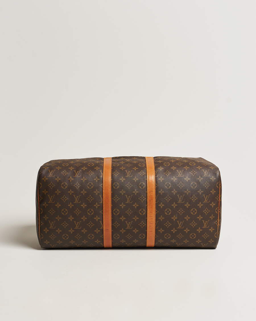 Homme | Louis Vuitton Pre-Owned Keepall 55 Bag Monogram | Louis Vuitton Pre-Owned | Keepall 55 Bag Monogram