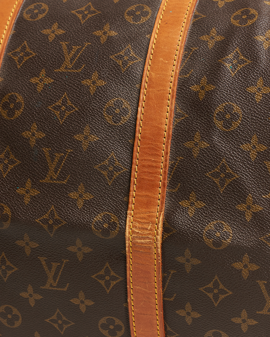 Homme | Louis Vuitton Pre-Owned Keepall 55 Bag Monogram | Louis Vuitton Pre-Owned | Keepall 55 Bag Monogram