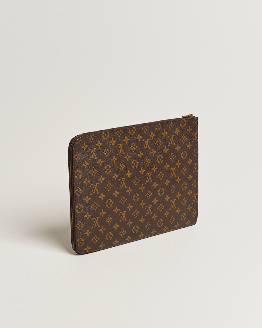 Homme | Louis Vuitton Pre-Owned Posh Documan Document Bag Monogram | Louis Vuitton Pre-Owned | Posh Documan Document Bag Monogram