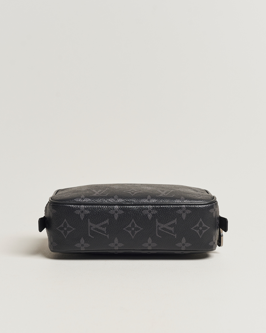 Homme | Louis Vuitton Pre-Owned Toiletry Bag PM Monogram Eclipse | Louis Vuitton Pre-Owned | Toiletry Bag PM Monogram Eclipse