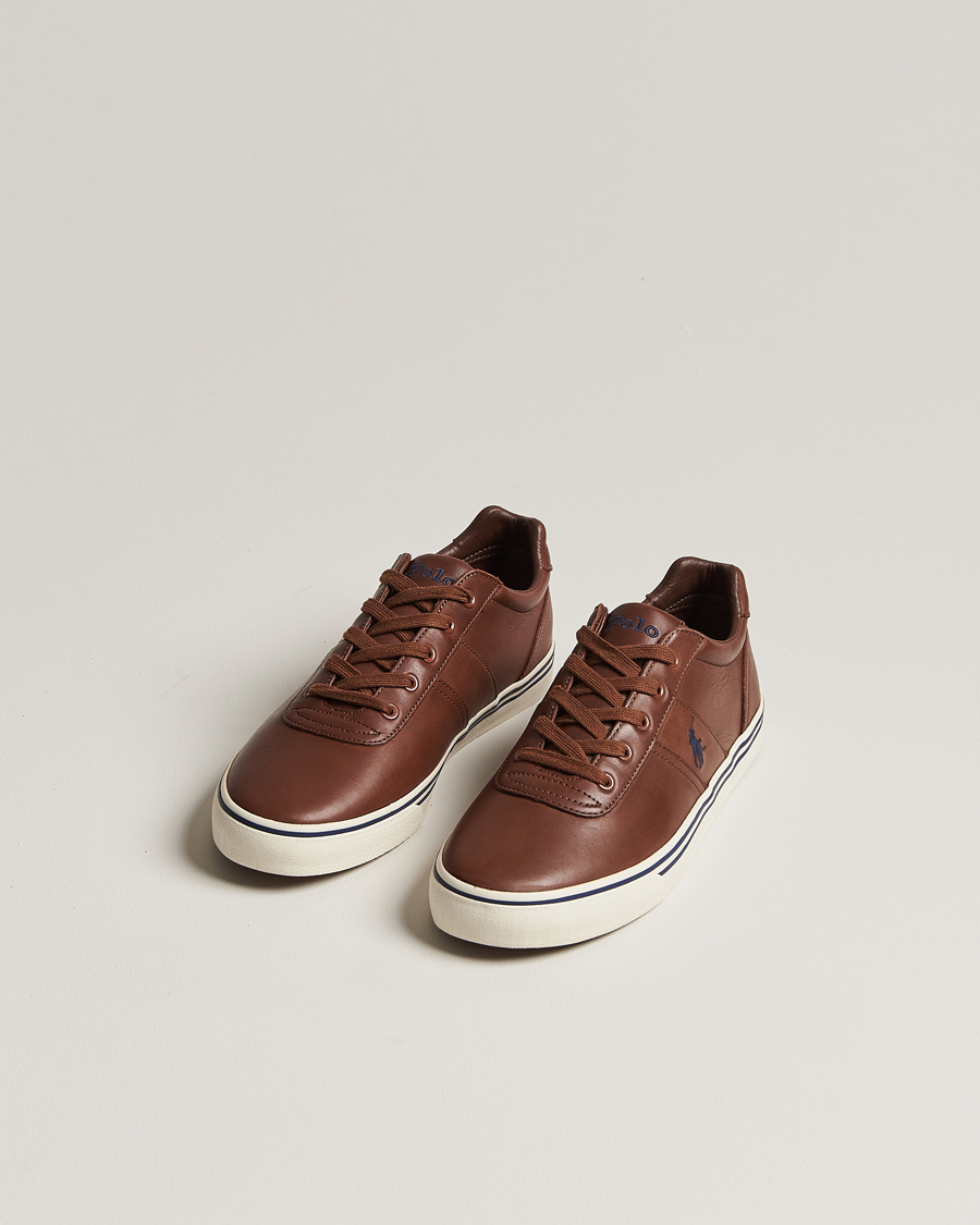 Homme | Polo Ralph Lauren Hanford Leather Sneaker Tan | Polo Ralph Lauren | Hanford Leather Sneaker Tan