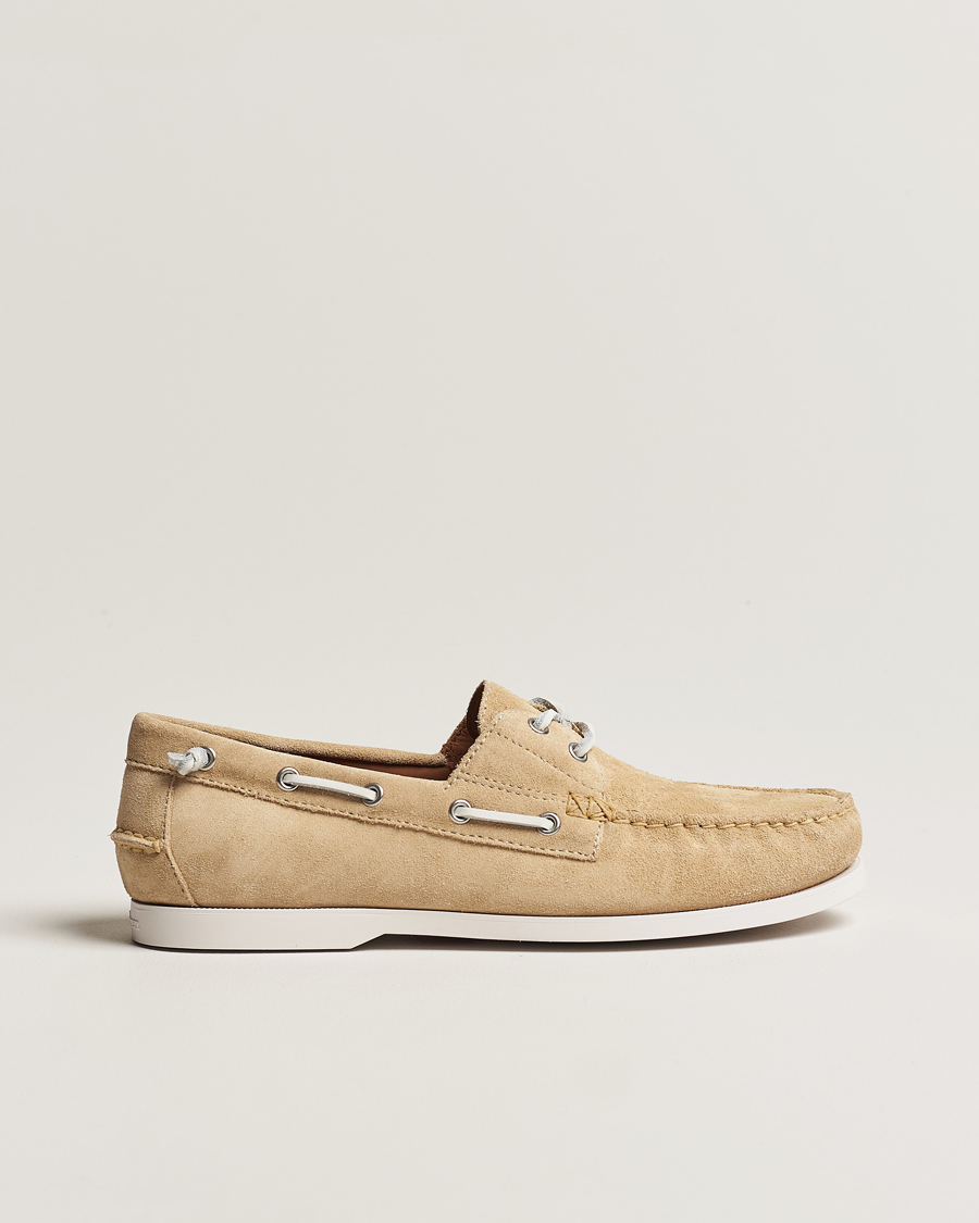 Homme | Polo Ralph Lauren Merton Suede Boat Shoe Bone | Polo Ralph Lauren | Merton Suede Boat Shoe Bone