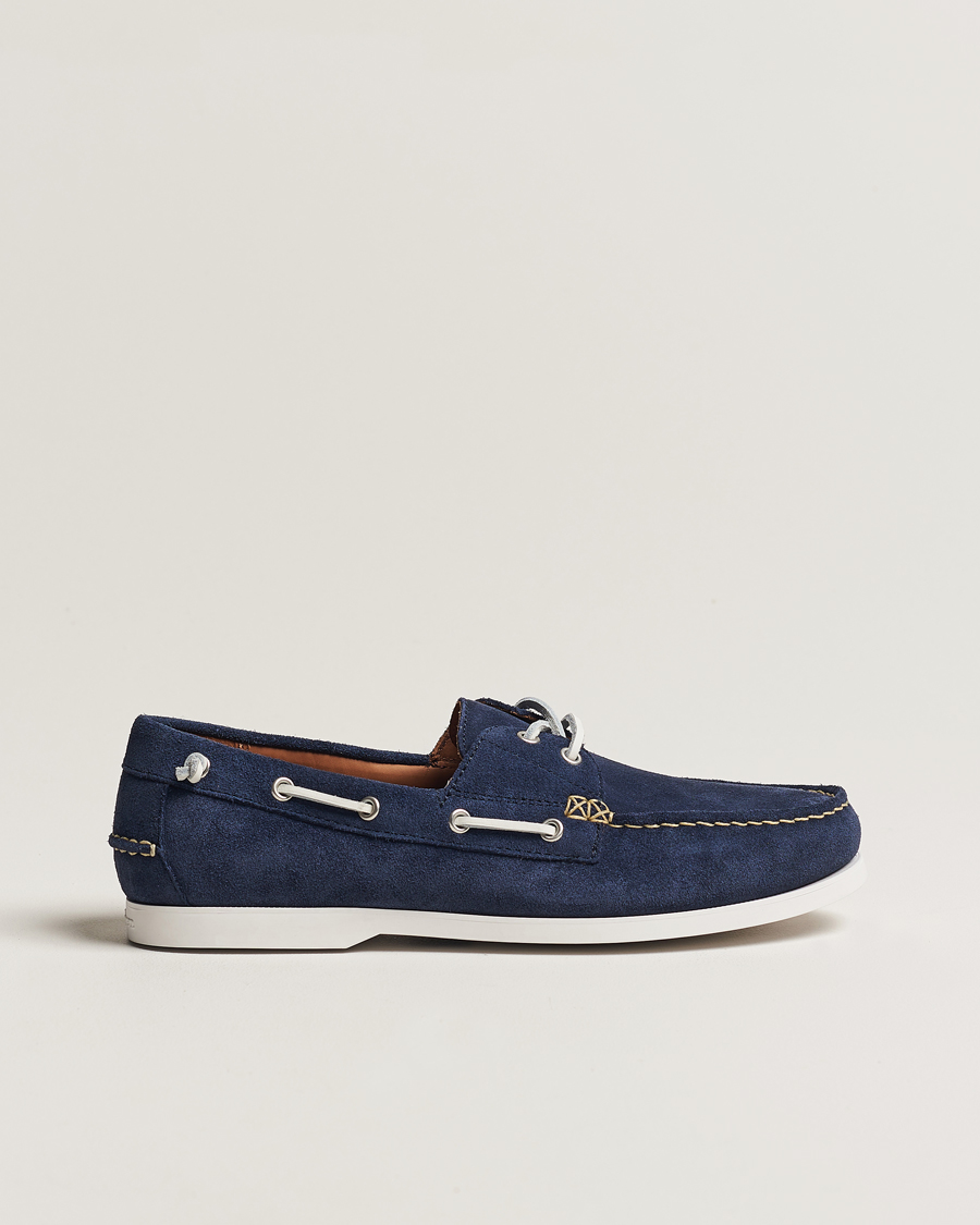 Homme | Polo Ralph Lauren Merton Suede Boat Shoe Hunter Navy | Polo Ralph Lauren | Merton Suede Boat Shoe Hunter Navy