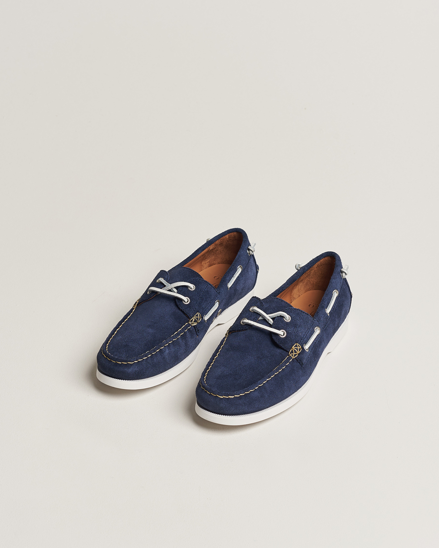 Homme | Polo Ralph Lauren Merton Suede Boat Shoe Hunter Navy | Polo Ralph Lauren | Merton Suede Boat Shoe Hunter Navy