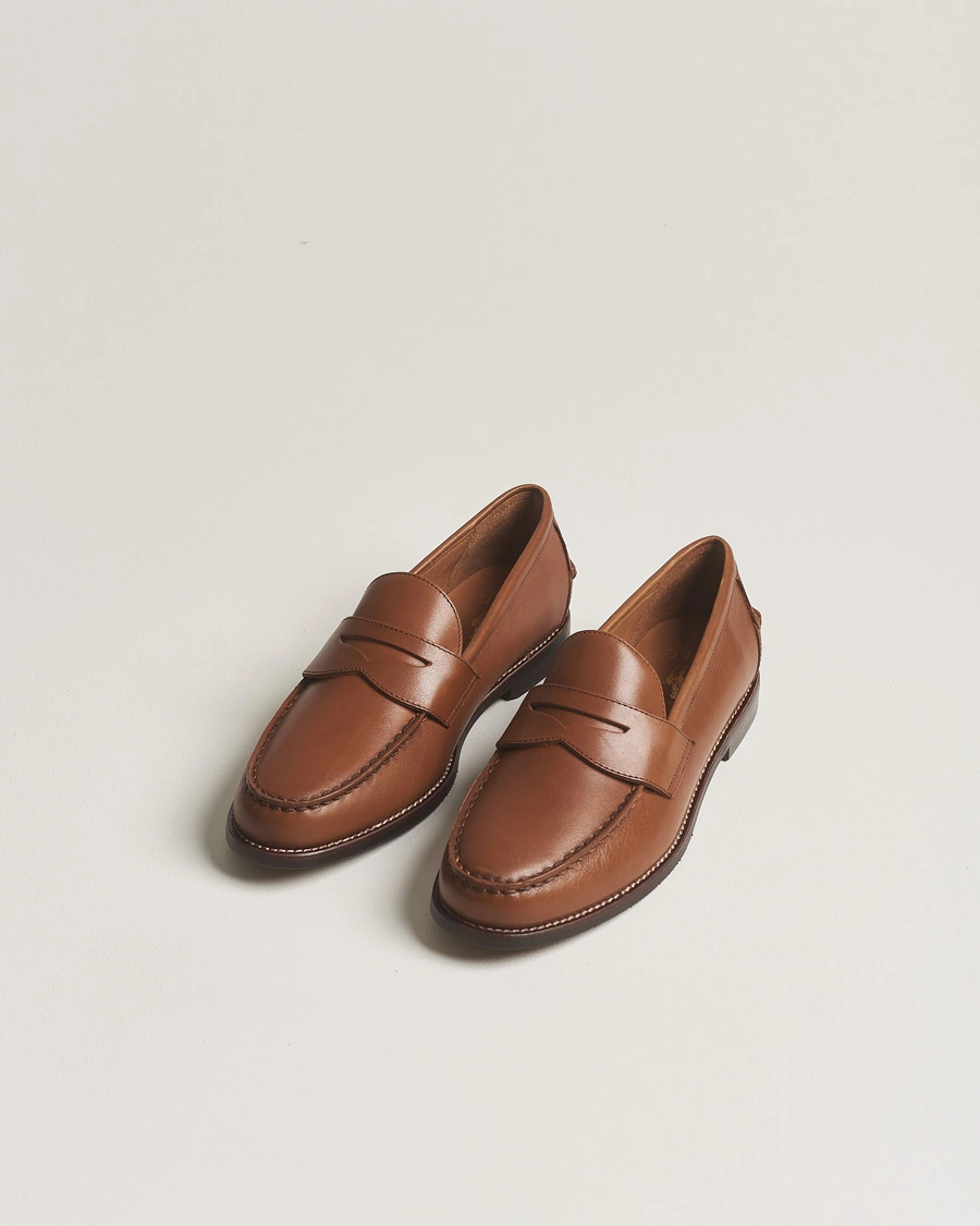 Men | Shoes | Polo Ralph Lauren | Leather Penny Loafer  Polo Tan