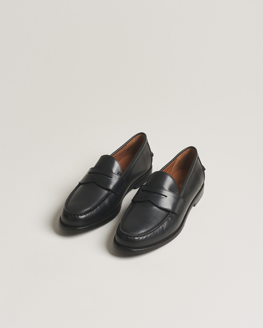 Homme |  | Polo Ralph Lauren | Leather Penny Loafer  Black