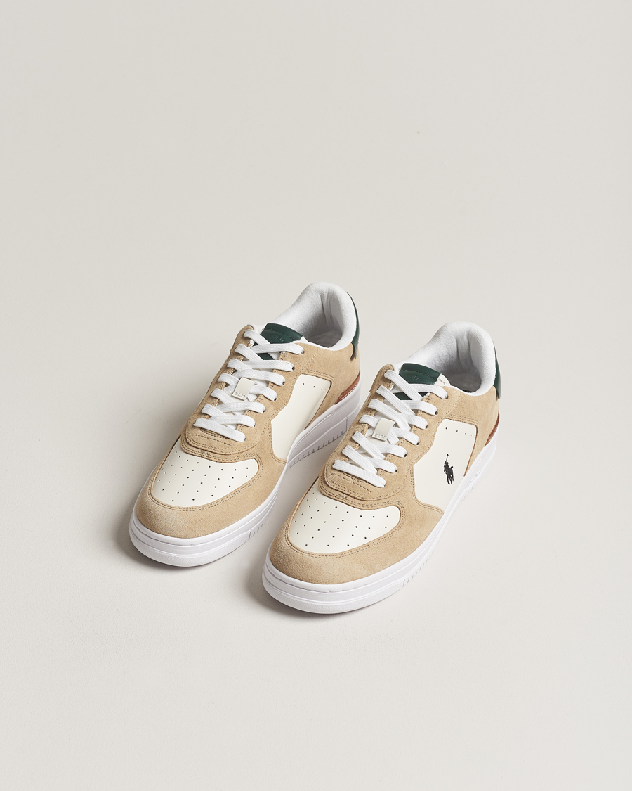 Homme | Baskets Basses | Polo Ralph Lauren | Masters Court Leather/Suede Sneaker White