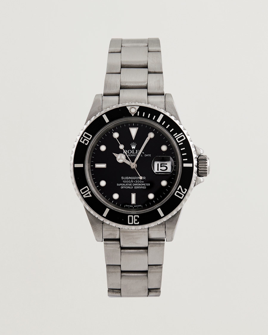 Homme | Rolex Pre-Owned Submariner 16610 Oyster Perpetual Steel Black | Rolex Pre-Owned | Submariner 16610 Oyster Perpetual Steel Black
