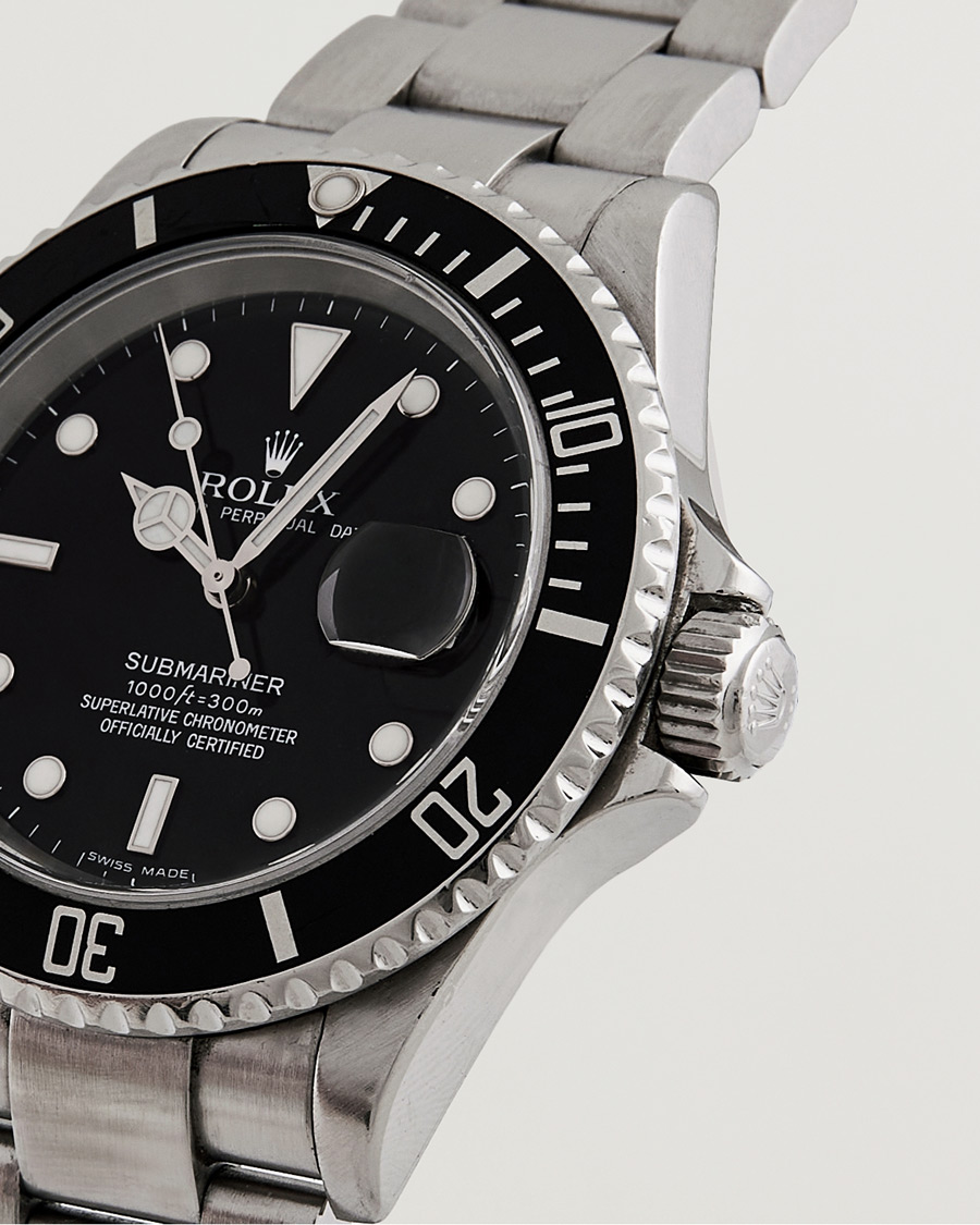 Homme | Rolex Pre-Owned Submariner 16610 Oyster Perpetual Steel Black | Rolex Pre-Owned | Submariner 16610 Oyster Perpetual Steel Black