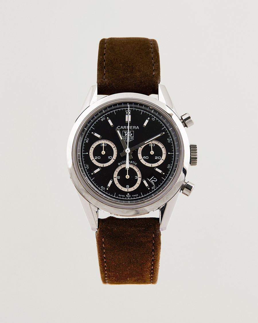 Homme | Tag Heuer Pre-Owned Carrera Calibre 17 Steel Black | Tag Heuer Pre-Owned | Carrera Calibre 17 Steel Black