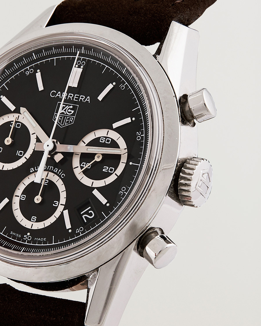 Homme | Tag Heuer Pre-Owned Carrera Calibre 17 Steel Black | Tag Heuer Pre-Owned | Carrera Calibre 17 Steel Black