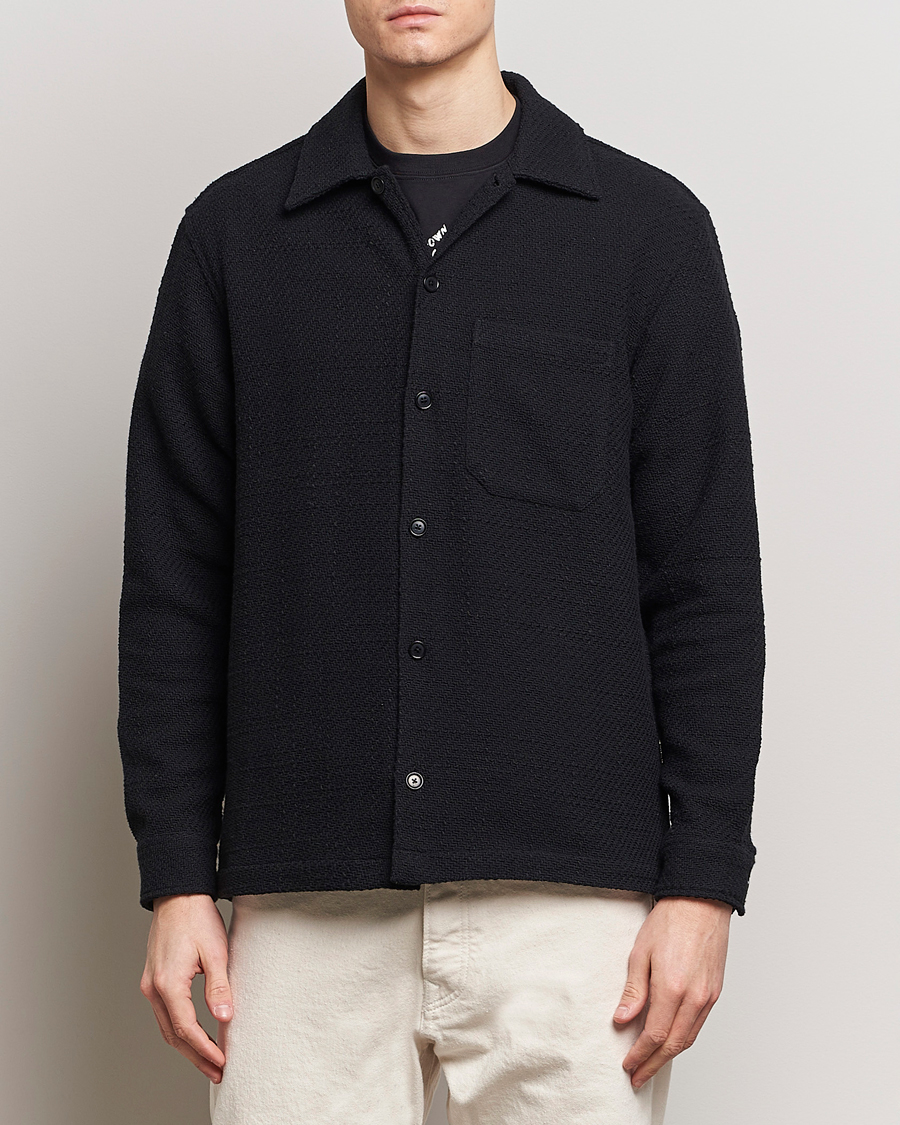 Homme | Chemises | Samsøe Samsøe | Sacastor Knitted Overshirt Black