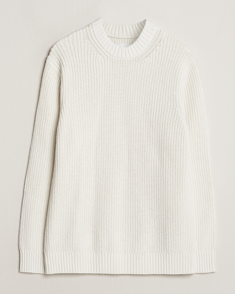 Homme | Pulls Et Tricots | Samsøe Samsøe | Samarius Cotton/Linen Knitted Sweater Clear Cream