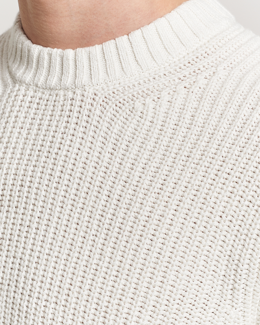 Homme | Pulls Et Tricots | Samsøe Samsøe | Samarius Cotton/Linen Knitted Sweater Clear Cream