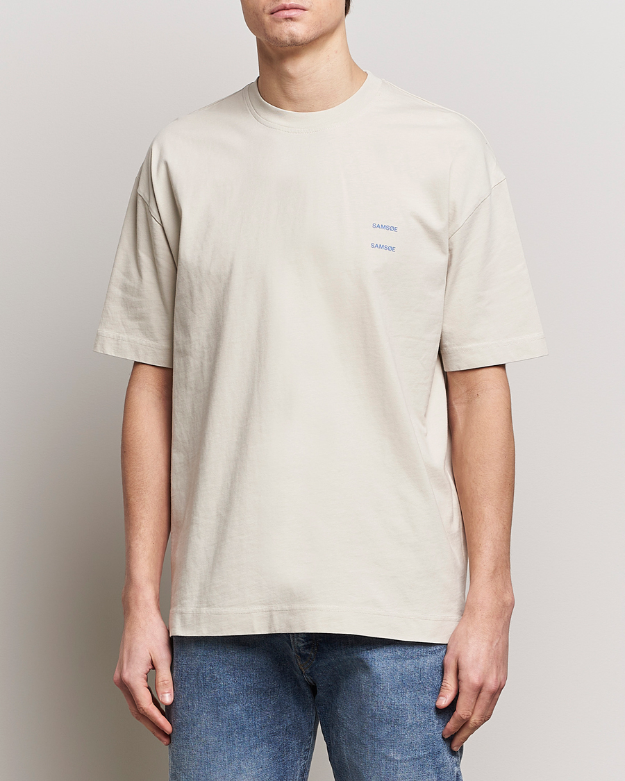 Homme |  | Samsøe Samsøe | Joel Organic Cotton T-Shirt Moonstruck